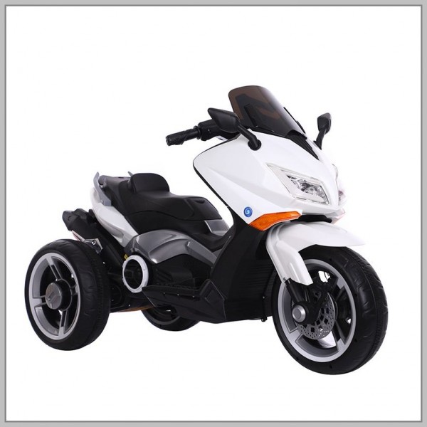 Dečiji motor na akumulator Model 113 Beli, mp3 priključkom