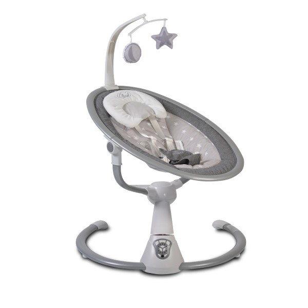 Ljuljaška-majčino krilo za bebe Cloud grey stars sa adapterom