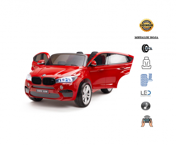 Dečiji auto na akumulator Džip (BMW X6) Model 229/1 metalik crveni