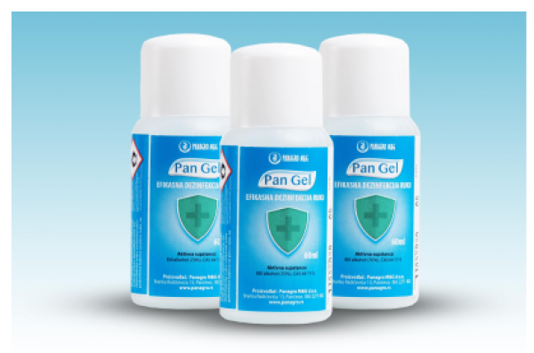 PAN GEL 60ml - Gel na bazi alkohola za dezinfekciju ruku