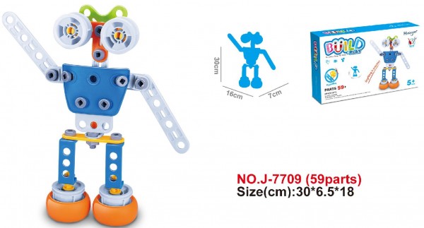 Hoogar konstruktori za decu Robot sa 59 elementa