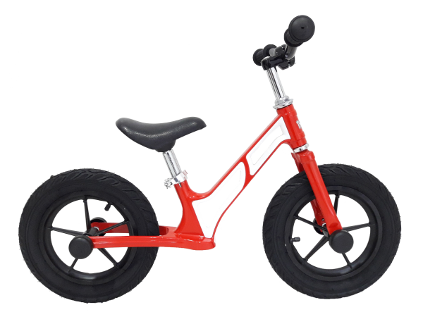 Balance bike od magnezijuma - Bicikla za decu sa gumama na naduvavanje, crvena