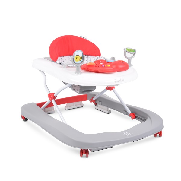 Dubak-guralica za bebe ''Ramble'' 2u1, crveni NOVO