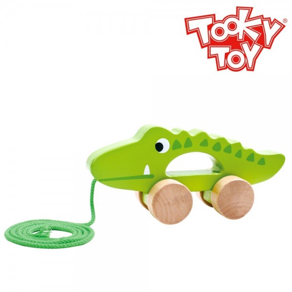 ''Tooky toy'' Drvena igračka Krokodil NOVO