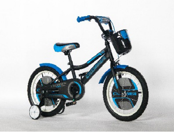 Bicikla za decu sa pomoćnim točkovima Crosser 16'' plavi