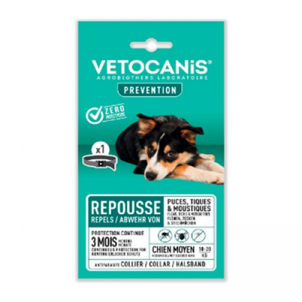 VETOCANiS Ogrlica za pse srednjih rasa od 10 do 20 kg (60 cm)