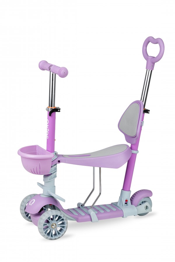 QKIDS trotinet za decu 5u1 ILI Ljibičasti