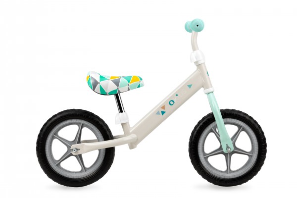 QKIDS bicikla za decu bez pedala Balance Bike FLEET Sivi Trouglovi