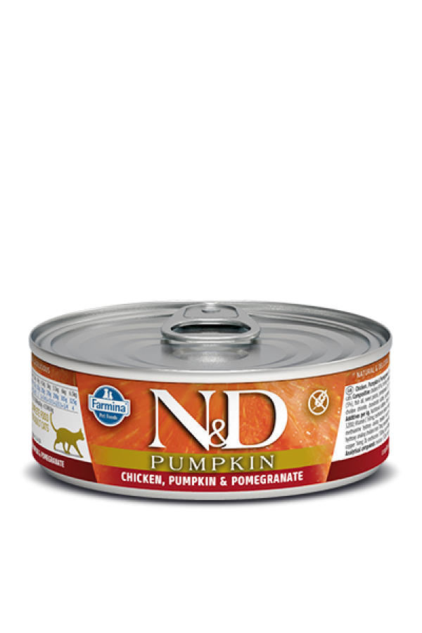 N&D Vlažna hrana konzerva Cat Pumpkin Chicken&Pumpkin&Pomegranate 80g