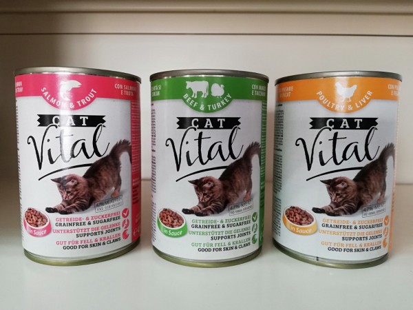 Cat Vital Premium Vlažna hrana losos i pastrmka 415g