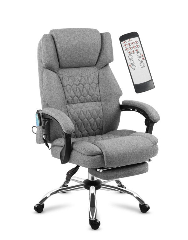 Kancelarijska stolica sa masažerima Mark Adler Boss 6.0 Grey