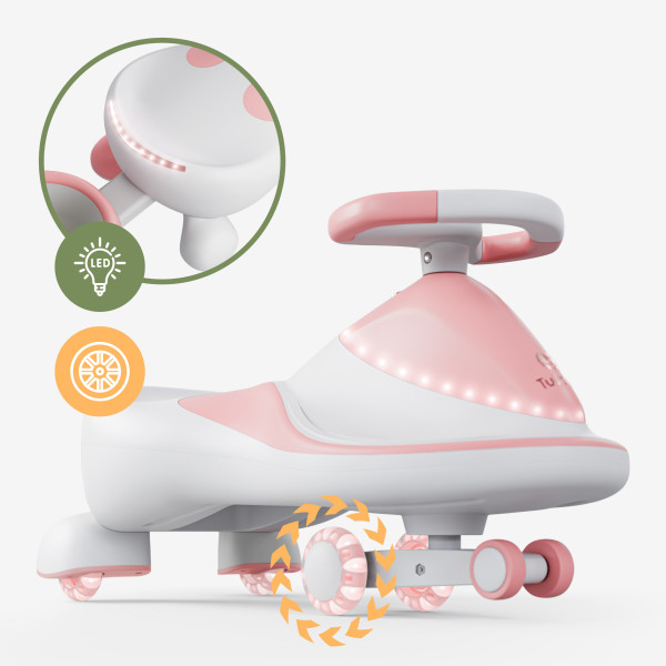 Tulano Focus 55 Gravitacioni automobil za decu bez pedala, Pink