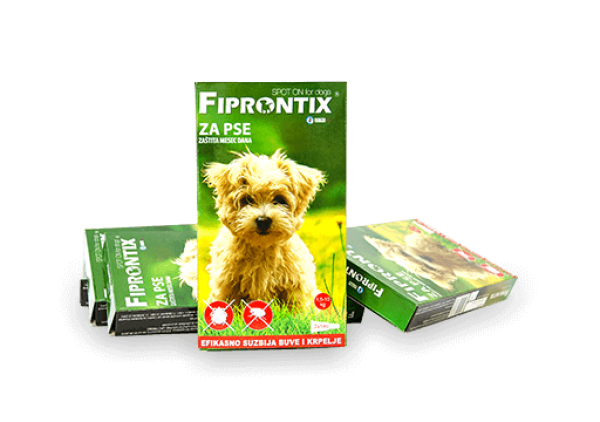 Fiprontix za male pse 1,5-10kg,  7 x 1ml