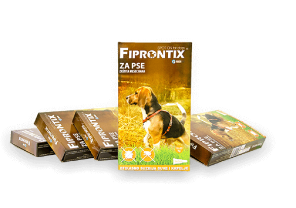 Fiprontix za srednje pse 10-20kg, 5 x 2ml