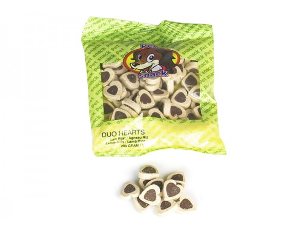 Poslastica za pse sa jagnjetinom u obliku srca 200g