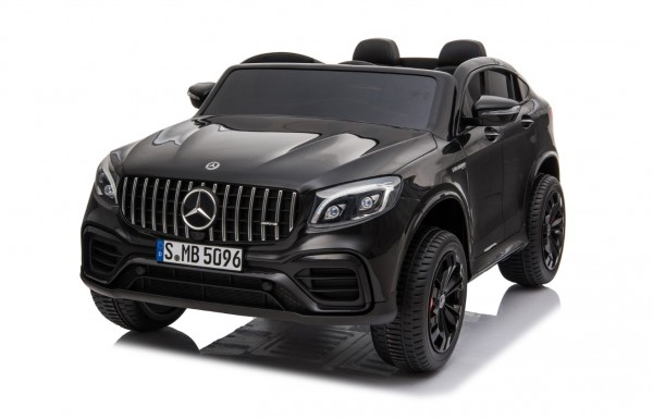 Dečiji auto na akumulator sa dva sedišta, EVA gumama i kožnim sedištem crni - Model 311